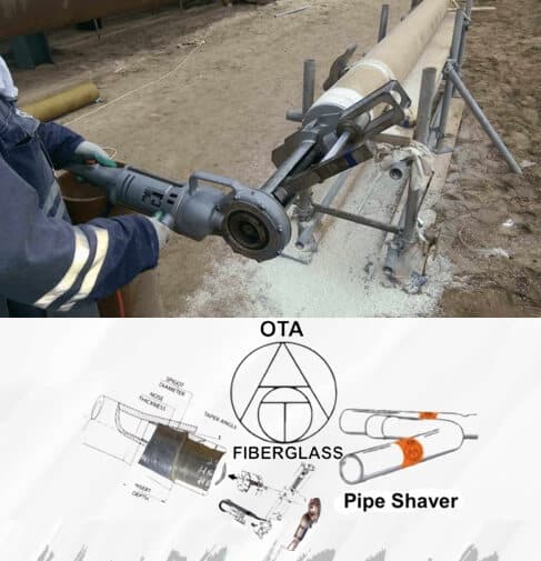 FRP Pipe Installation Pipe Shaver